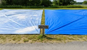 tarp rotation, sun damage tarp, outdoor tarp care