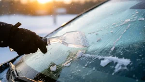 ice scraper for car, windshield ice removal, winter frost cleaning, thick ice scraper