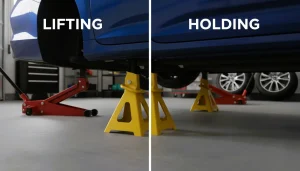 jack stands vs car jack, car lifting tools, vehicle support tools