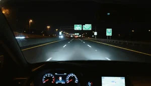 nighttime driving visibility, led headlights road test
