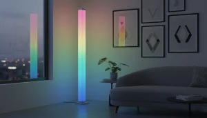 smart floor lamp, ambient lighting, home decor lamp