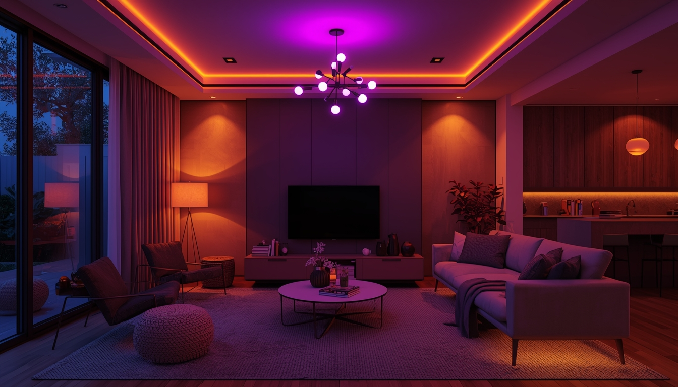 smart LED bulbs, app controlled lights